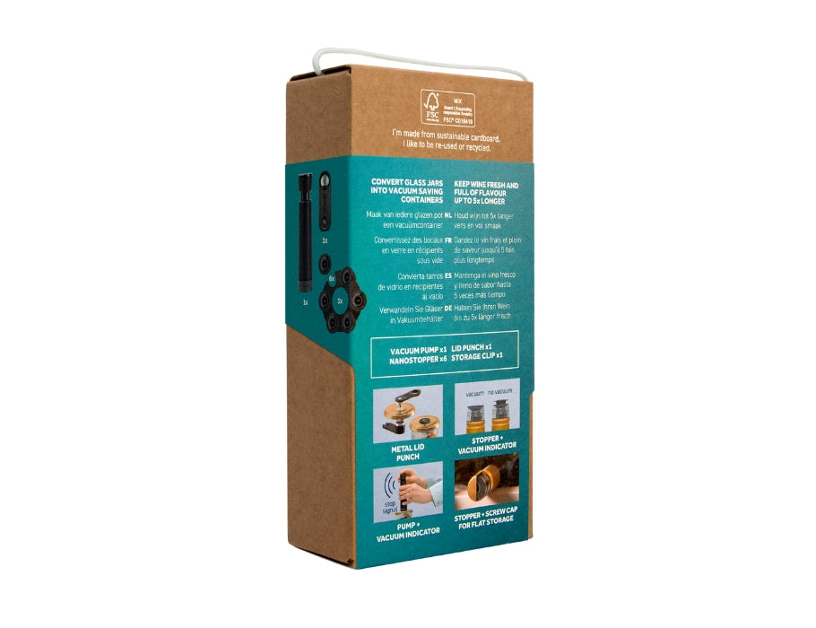 Vacuumset voor Voedsel en Wijn giftset